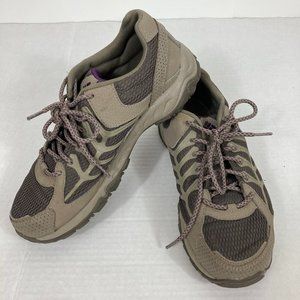 Columbia Trailhawk Hiking Shoes Techlite Tan Women 8.5 camping walking outdoor